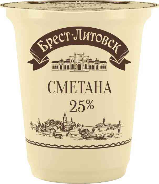 Сметана Брест-Литовск 25%