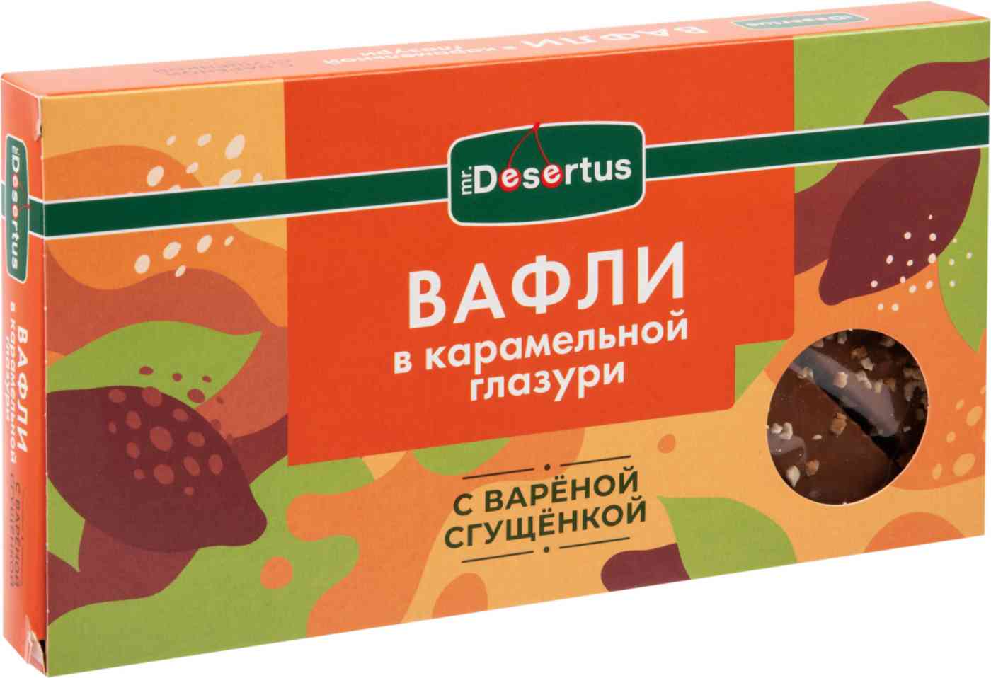 Вафли в глазури Mr. Desertus карамель-вареная сгущенка