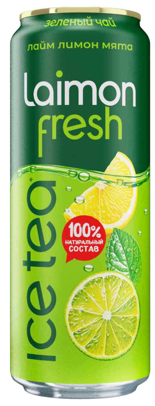 Холодный зелёный чай Laimon Fresh лайм