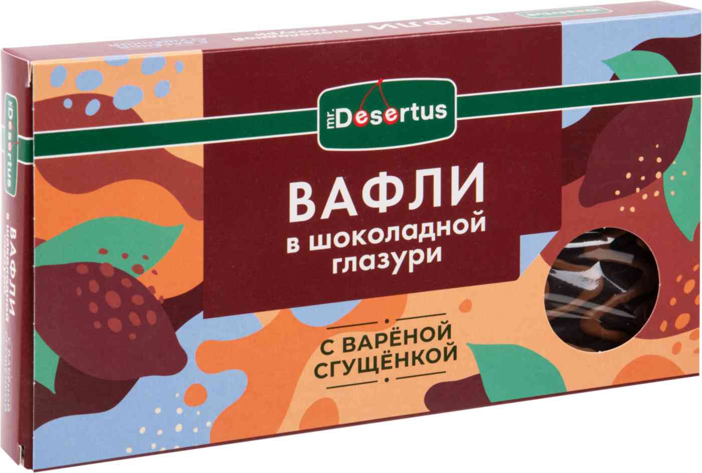 Вафли в глазури Mr. Desertus шоколад-вареная сгущенка