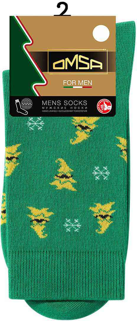 

Носки мужские Елка, цвет зеленый