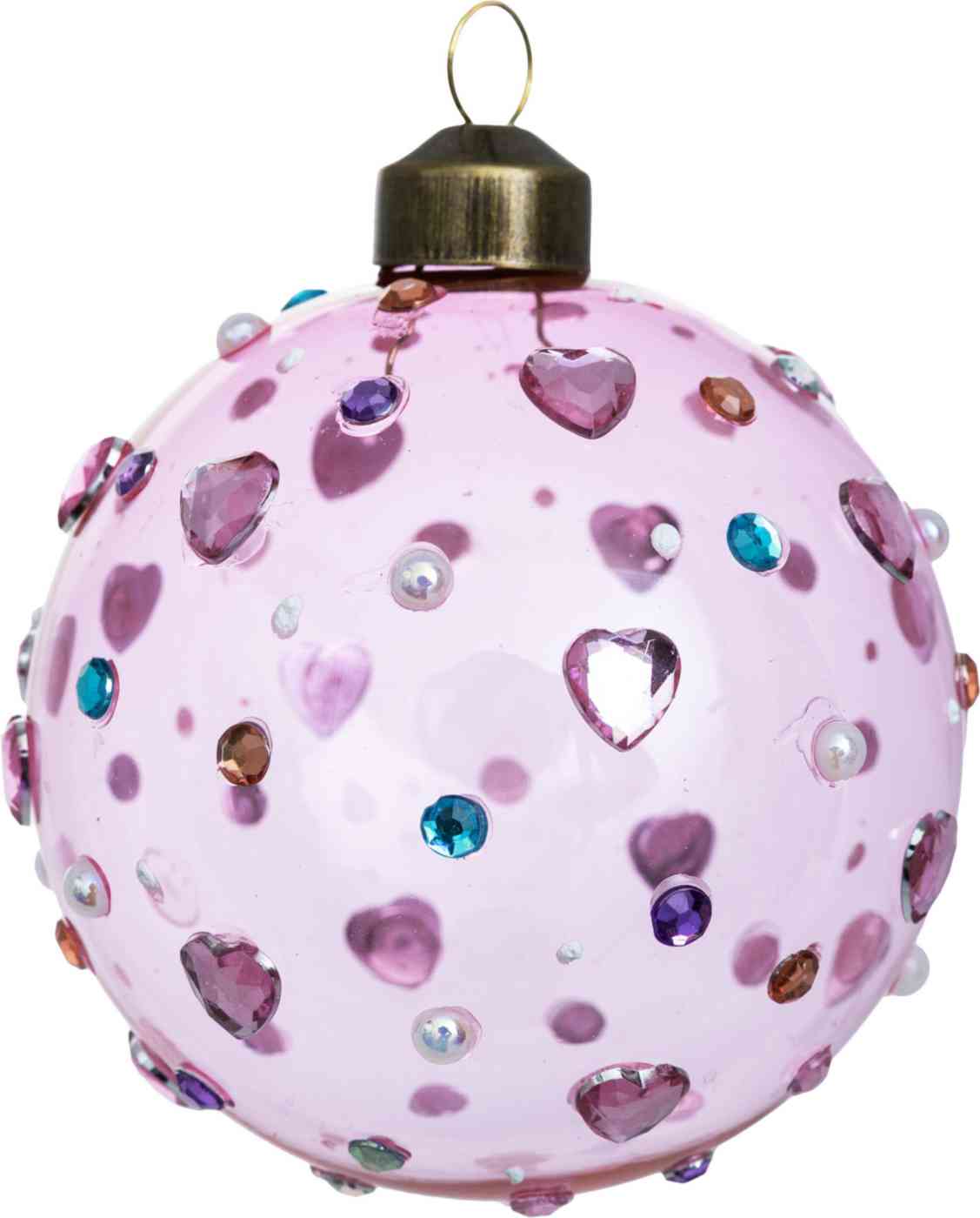 

Ёлочное украшение Шар со стразами, стекло