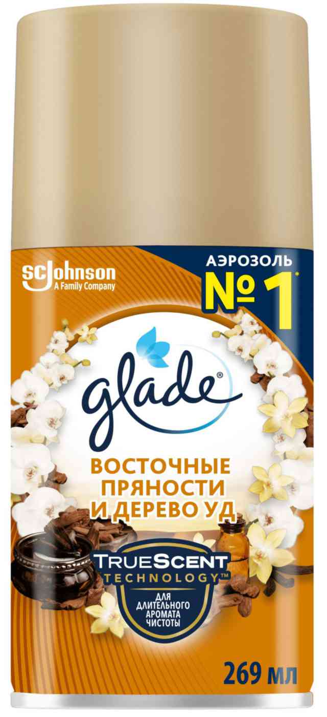 Освежитель воздуха Glade Восточные пряности и дерево уд сменный баллон