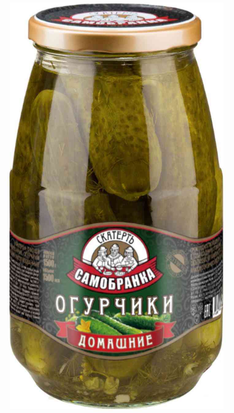 

Огурчики целые Скатерть-Самобранка