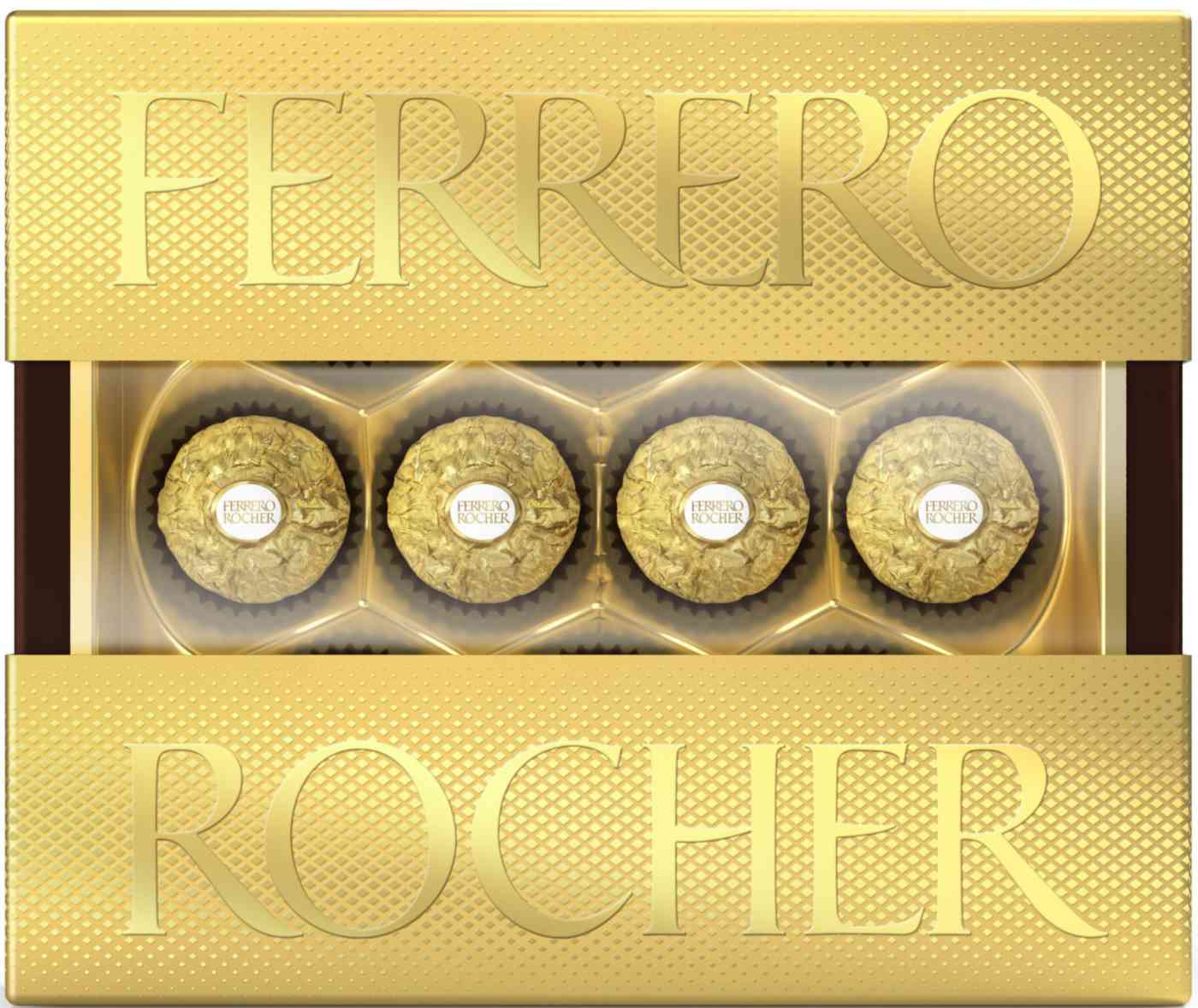 

Набор конфет из молочного шоколада Ferrero Rocher с начинкой из крема и лесного ореха