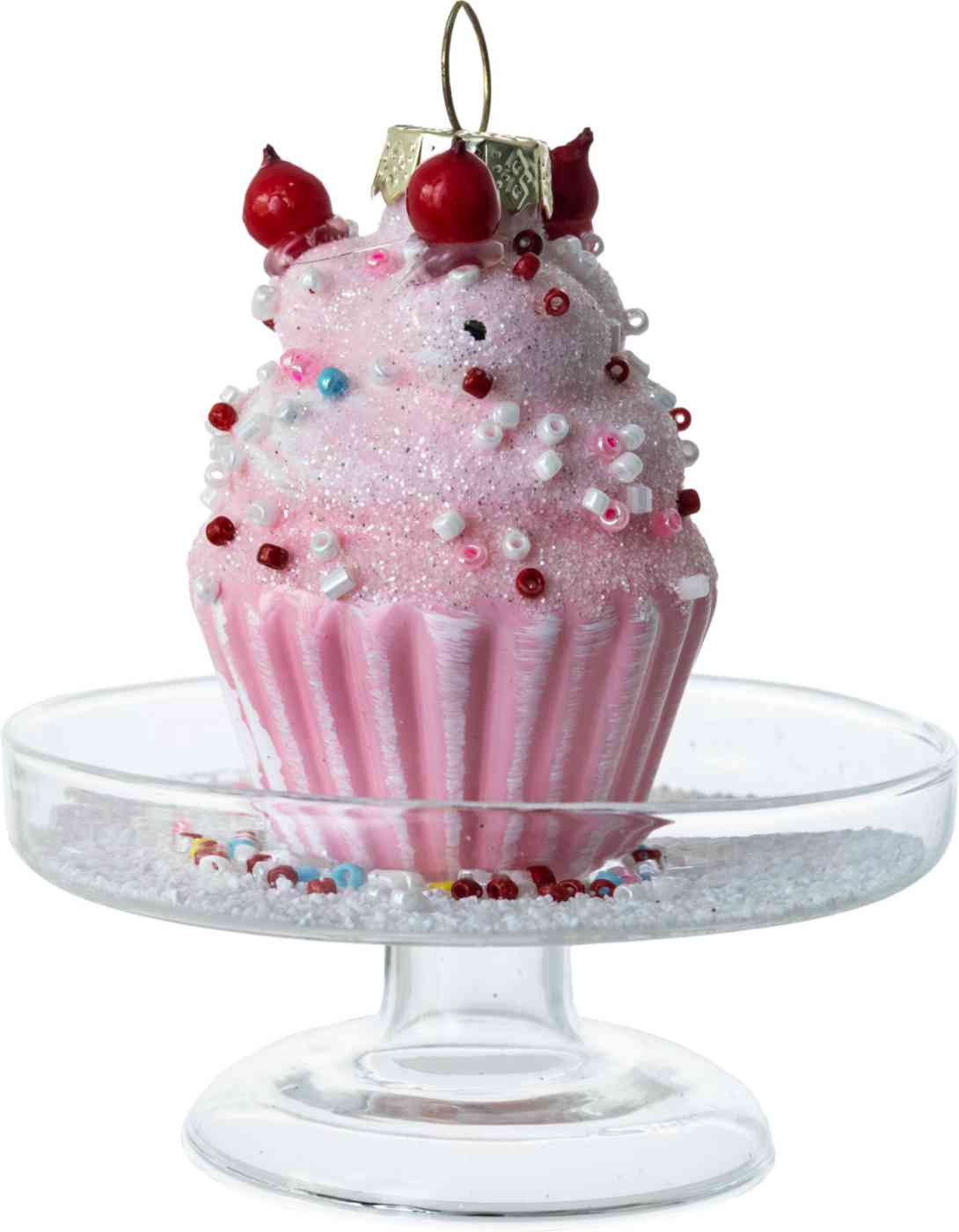 

Ёлочное украшение Пирожное, стекло