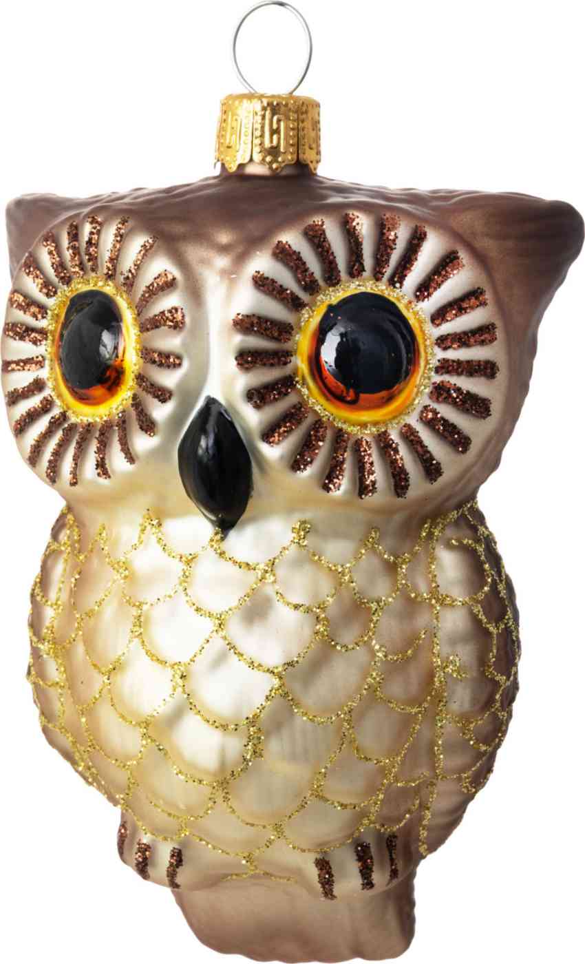 

Ёлочное украшение Сова, стекло