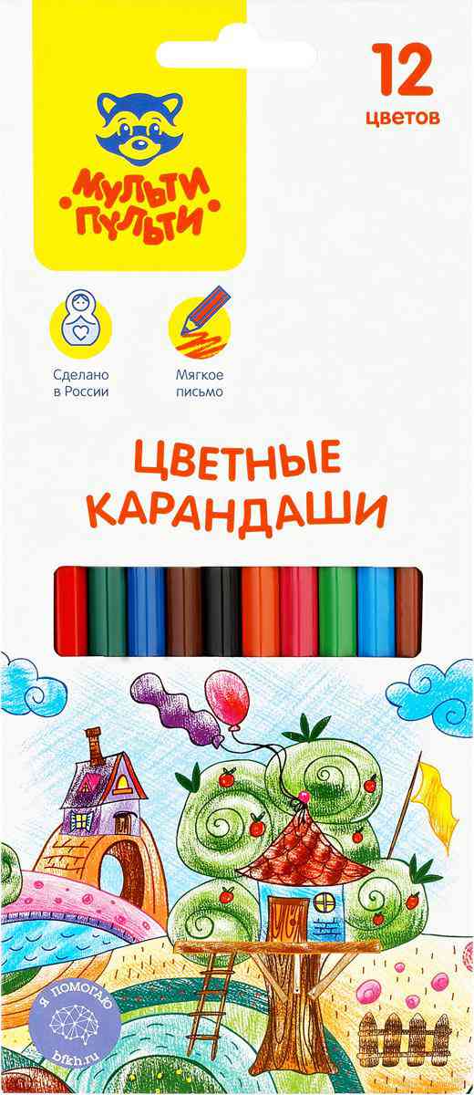 

Карандаши цветные шестигранные Мульти-пульти