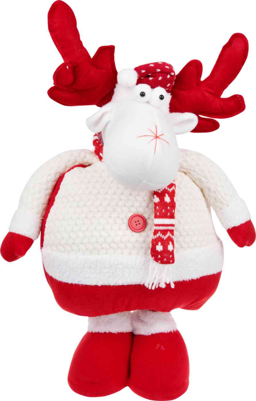 

Фигура новогодняя Олень красный-белый