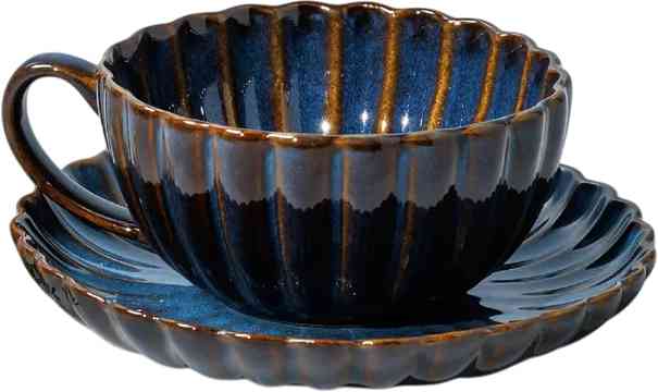Чайная пара керамическая Marcella цвет синий 710₽