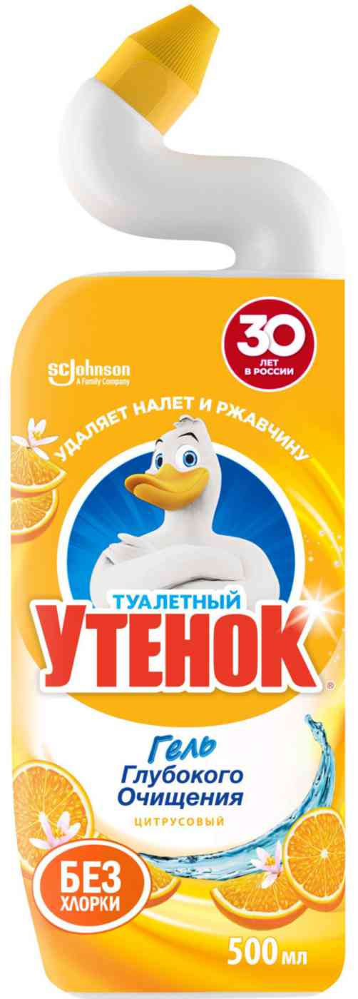 

Чистящий гель для унитаза Туалетный утёнок цитрусовый