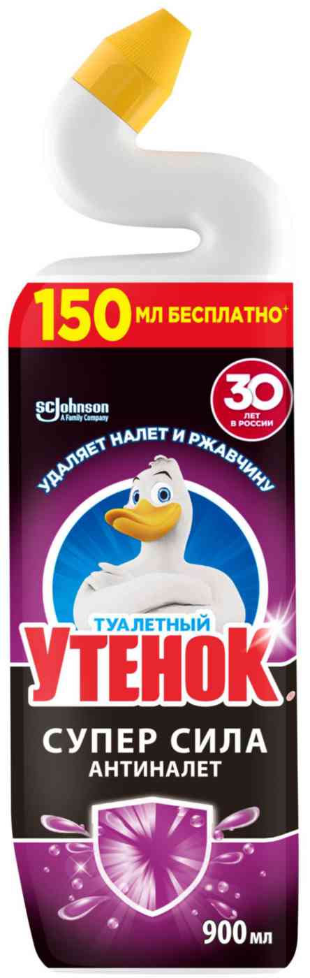 

Чистящий гель для унитаза Туалетный утёнок Супер Сила Антиналёт
