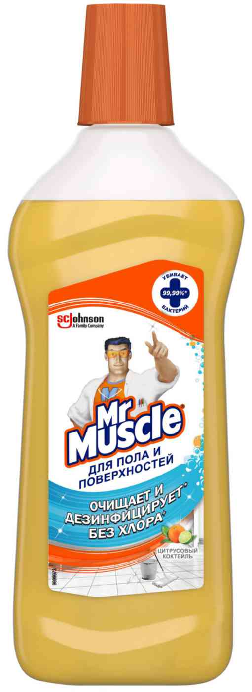 

Средство для пола и других поверхностей Mr. Muscle Цитрусовый коктейль
