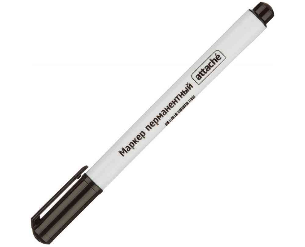 Маркер перманентный Attache чёрный 33₽