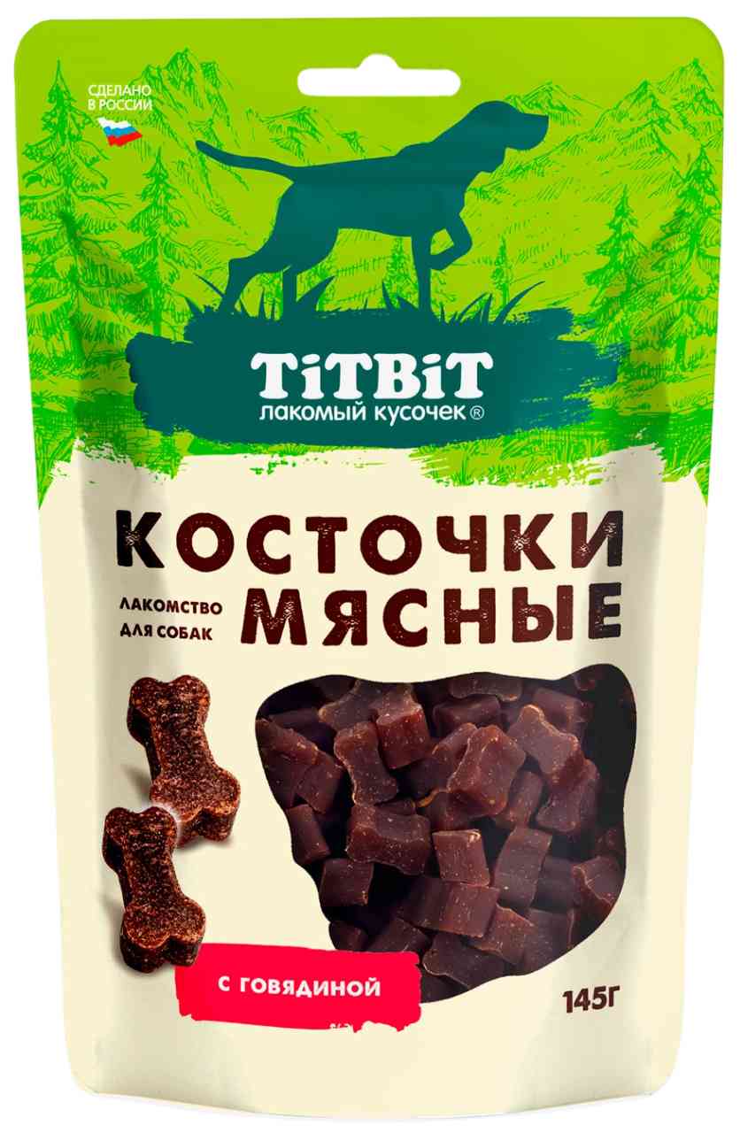 

Лакомство для собак TiTBiT Мясные косточки с говядиной
