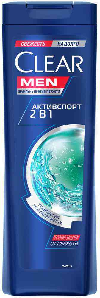 Шампунь против перхоти Активспорт 2 в 1 Клиар