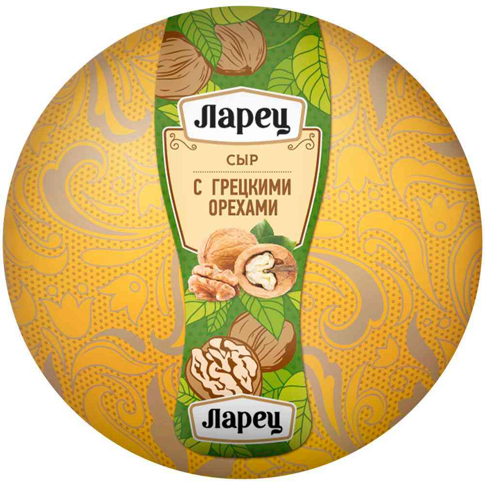 

Сыр полутвердый Ларец с грецкими орехами 45%