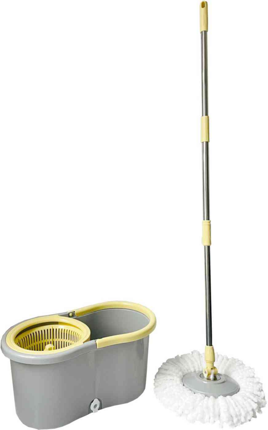

Набор для уборки ведро с отжимом + швабра с круглой насадкой