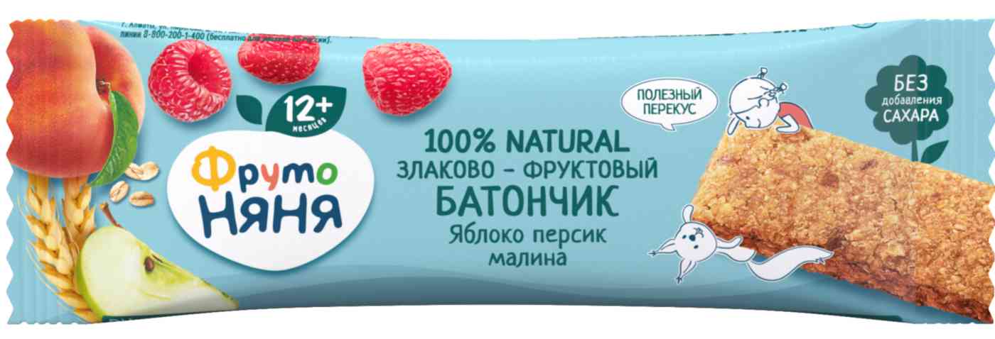 Батончик злаково-фруктовый ФрутоНяня 42₽