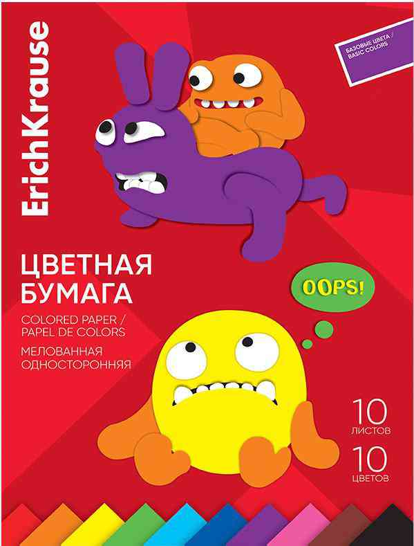 

Бумага А4 цветная ErichKrause