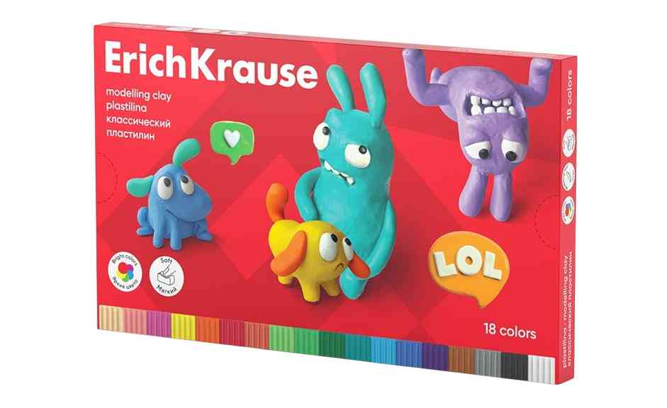 

Пластилин ErichKrause