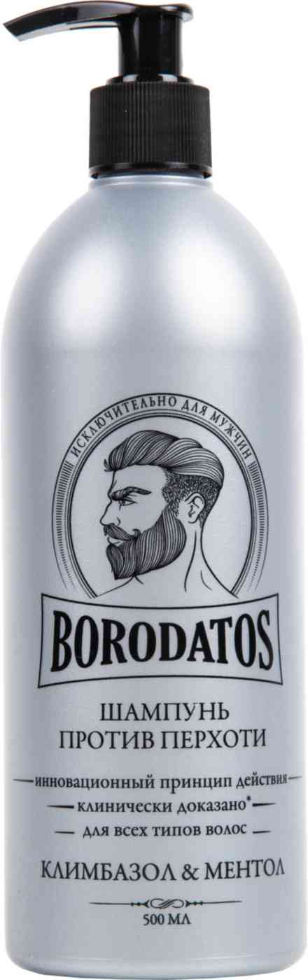 

Шампунь против перхоти Borodatos климбазол-ментол