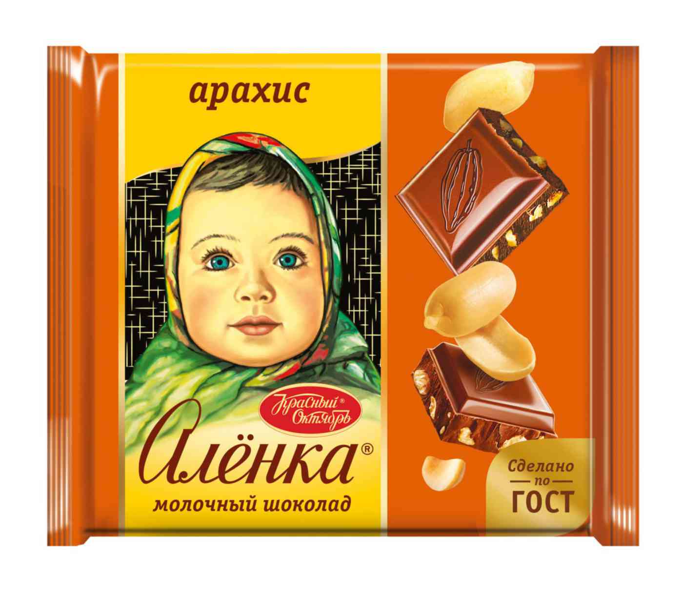 Шоколад молочный Алёнка с арахисом