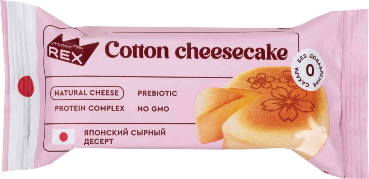 

Пирожное протеиновое ProteinRex хлопковый чизкейк