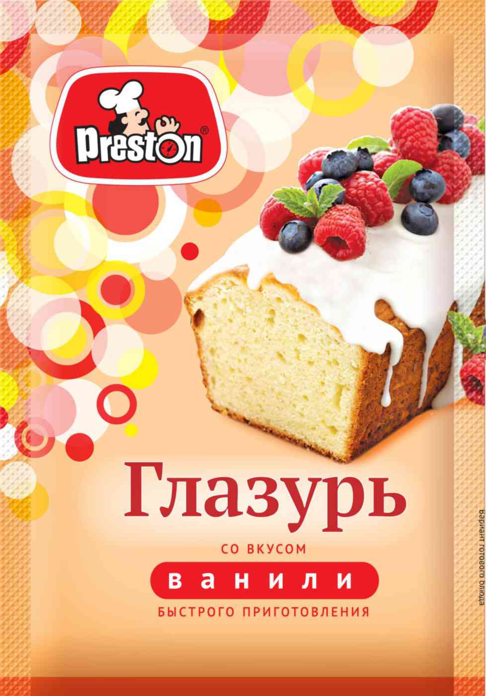 

Глазурь кондитерская быстрого приготовления Preston