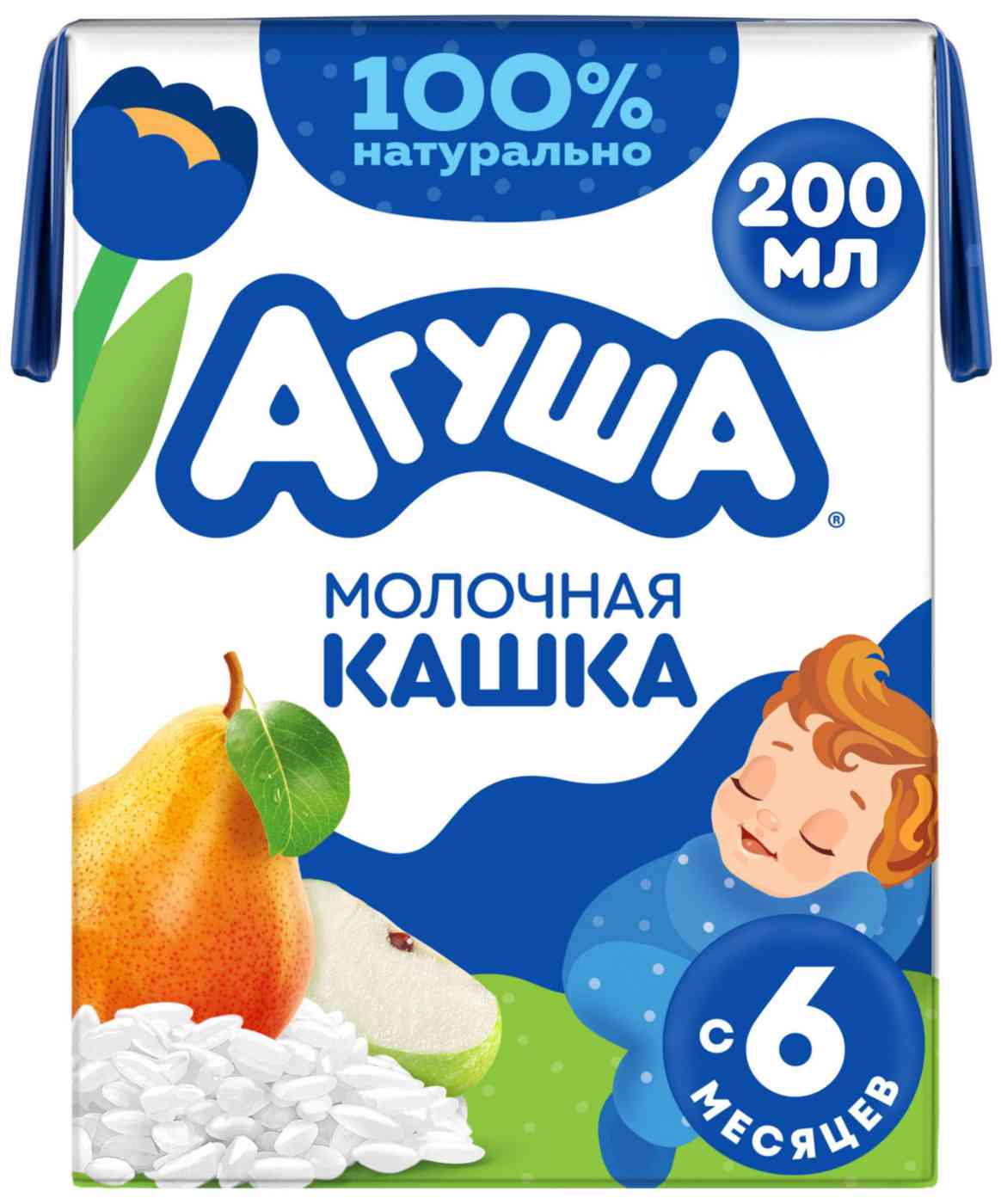 

Каша рисовая молочная Агуша