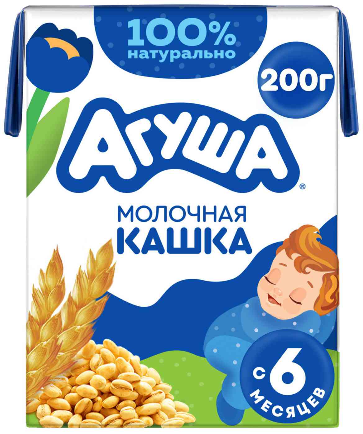 

Каша пшеничная молочная Агуша
