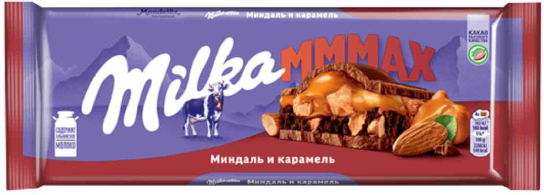Шоколад молочный Milka Mmmsc миндаль и карамель