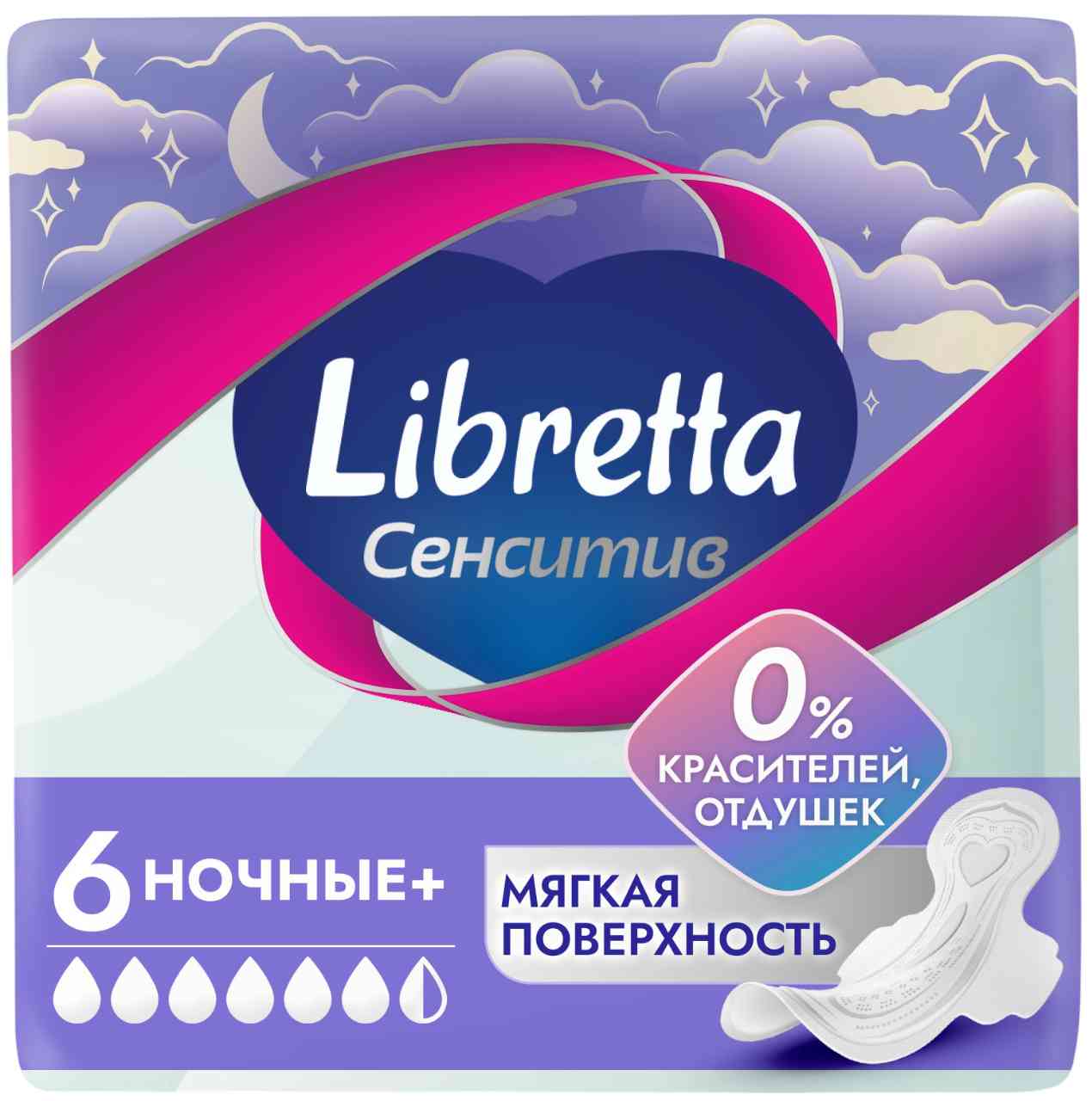 

Прокладки Libretta сенситив ночные+