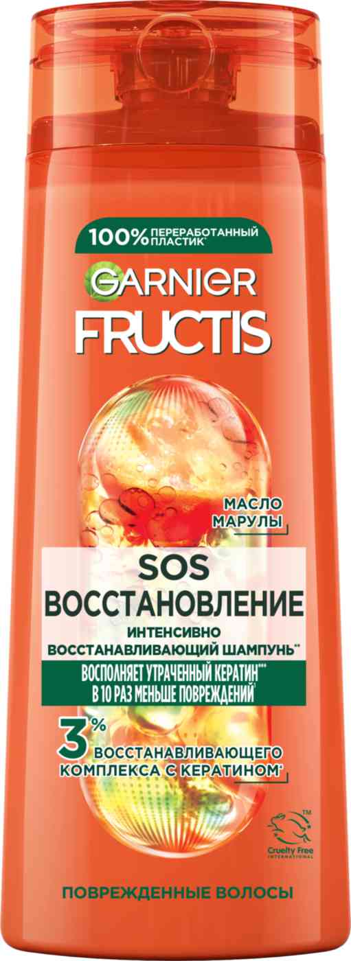 Шампунь для поврежденных волос укрепляющий Garnier Fructis